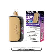 ORBITO LUMO-AI 120K PUFFS S. BLUEBERRY RASPBERRY